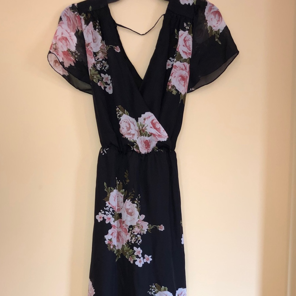 floral maxi dress